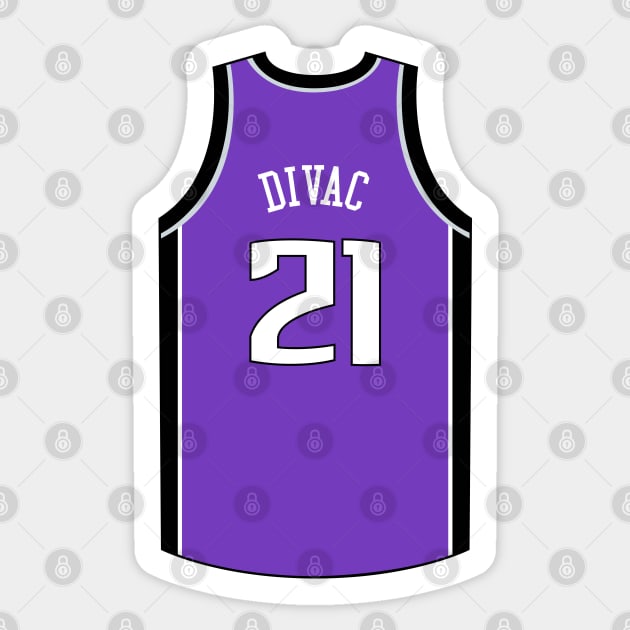 Vlade Divac Sacramento Jersey Qiangy Sticker by qiangdade